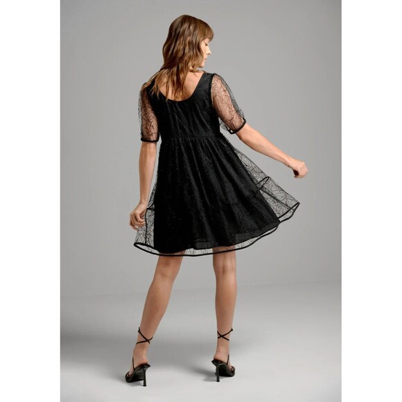 Modcloth NWT Crawling With Cuteness Babydoll Dress 2x  spiderwebs Lace Halloween - Picture 3 of 6
